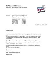EinladungTrainingslager2011 3.Version - Schwaben - DLRG ...