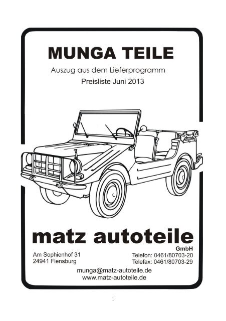 Matz Autoteile - Kardanwelle