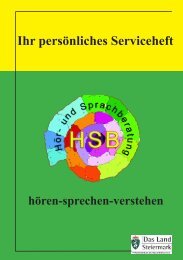 Ihr persönliches Serviceheft - Gesundheitsserver - Land Steiermark