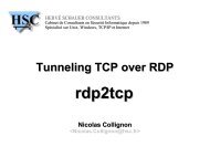 Rdp2tcp server - Herve Schauer Consultants