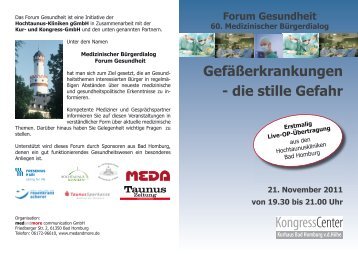 Forum Gesundheit 60. Medizinischer Bürgerdialog - MedandMore