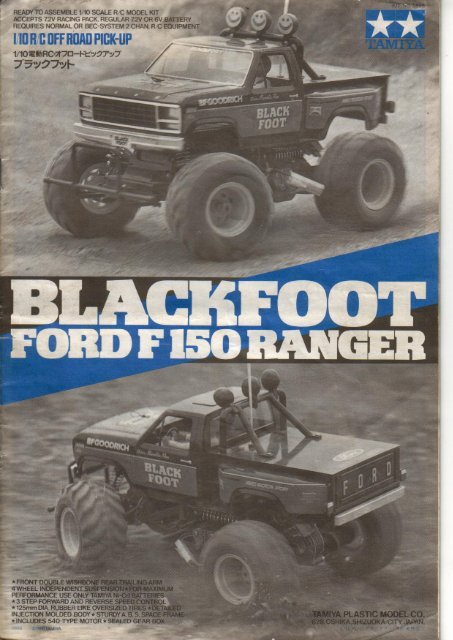 Tamiya Blackfoot Manual - Wheelsacademy.info