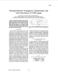 Through-material propagation characteristic and time ... - IEEE Xplore