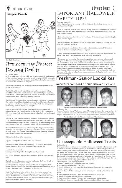 October 2007 - Fenwick High School