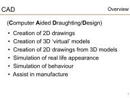 3D CAD - Introduction SolidWorks