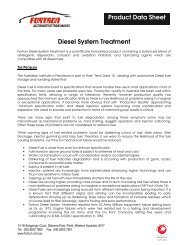 Diesel System Treatment Product Data Sheet - Fortron Automotive ...