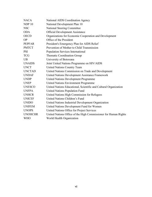 United Nations Development Assistance ... - UNFPA Botswana