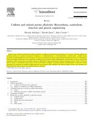 Caffeine and related purine alkaloids: Biosynthesis ... - iGEM 2012