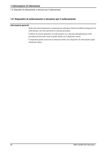 Manuale del prodotto (parte 2 di 2), Informazioni di riferimento