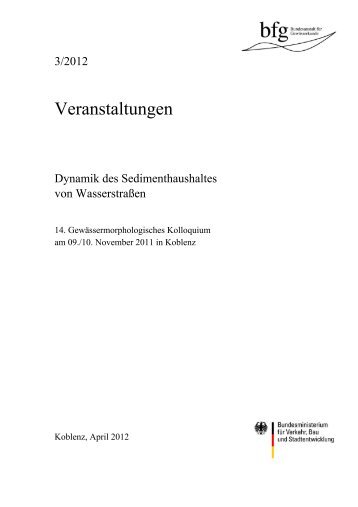 Veranstaltungen - Digitale Dokumente der Bundesanstalt fÃ¼r ...