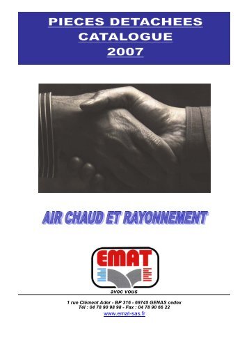 gamme air chaud et rayonnement - EMAT