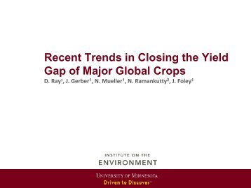 Recent Trends in Closing the Yield Gap of Major Global Crops