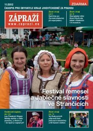 Festival Åemesel a JableÄnÃ© slavnosti ve StranÄicÃ­ch - ZÃ¡praÅ¾Ã­