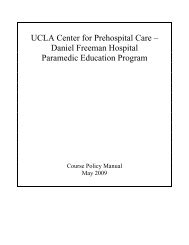 UCLA Center for Prehospital Care â Daniel Freeman Hospital ...