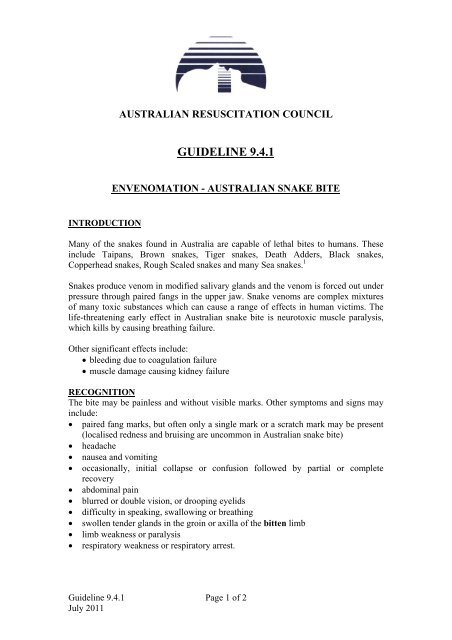 Guideline 9.4.1 - Australian Council