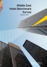 EY-Middle East Hotel Benchmark Survey - January 2011