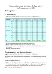 Ãbungsaufgaben zur Vorlesung Rechnernetze 1 im ...