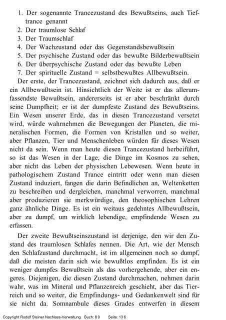 rudolf steiner gesamtausgabe vortrÃ¤ge - Freie Verwaltung des ...