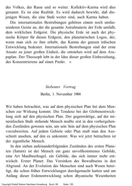 rudolf steiner gesamtausgabe vortrÃ¤ge - Freie Verwaltung des ...