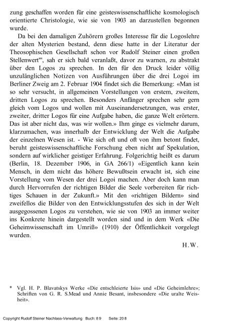 rudolf steiner gesamtausgabe vortrÃ¤ge - Freie Verwaltung des ...