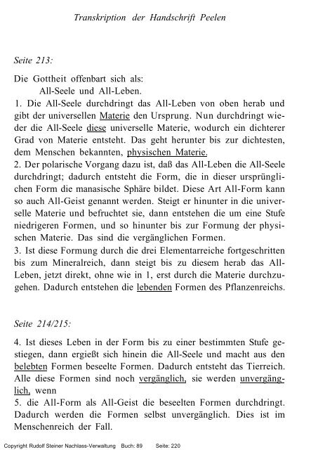 rudolf steiner gesamtausgabe vortrÃ¤ge - Freie Verwaltung des ...