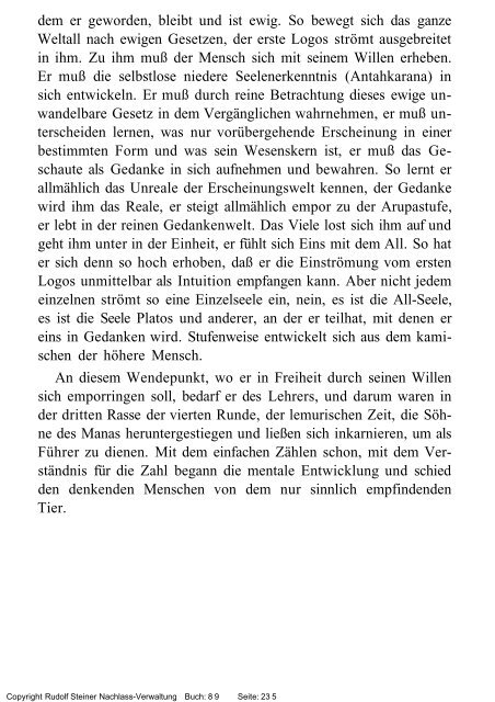 rudolf steiner gesamtausgabe vortrÃ¤ge - Freie Verwaltung des ...