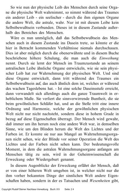 rudolf steiner gesamtausgabe vortrÃ¤ge - Freie Verwaltung des ...