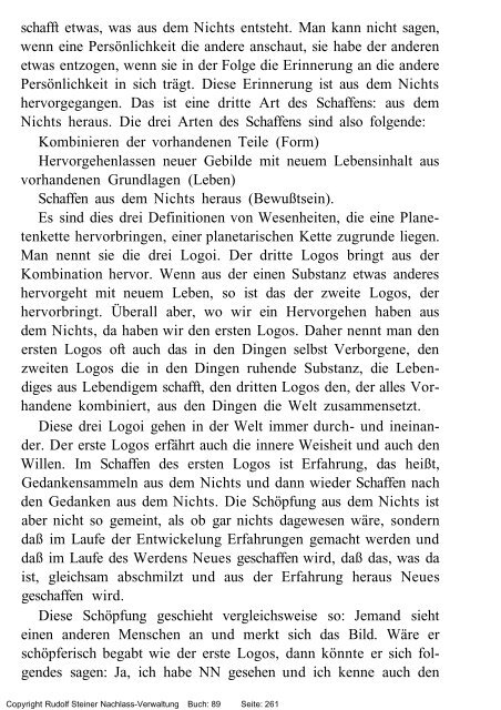 rudolf steiner gesamtausgabe vortrÃ¤ge - Freie Verwaltung des ...