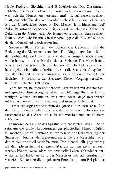 rudolf steiner gesamtausgabe vortrÃ¤ge - Freie Verwaltung des ...