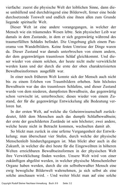 rudolf steiner gesamtausgabe vortrÃ¤ge - Freie Verwaltung des ...