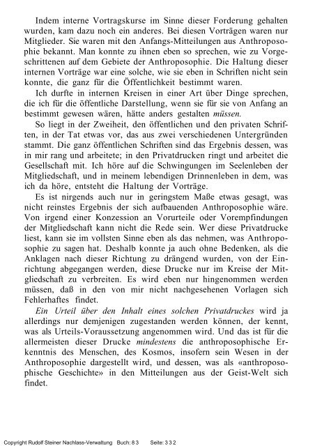 rudolf steiner gesamtausgabe vortrÃ¤ge - Freie Verwaltung des ...