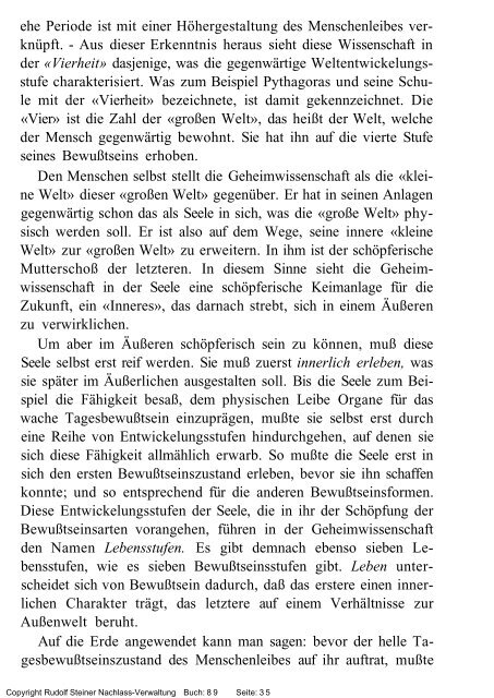 rudolf steiner gesamtausgabe vortrÃ¤ge - Freie Verwaltung des ...