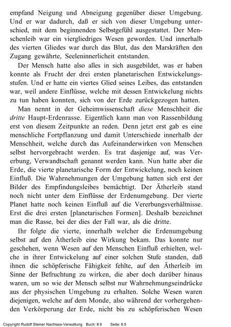 rudolf steiner gesamtausgabe vortrÃ¤ge - Freie Verwaltung des ...