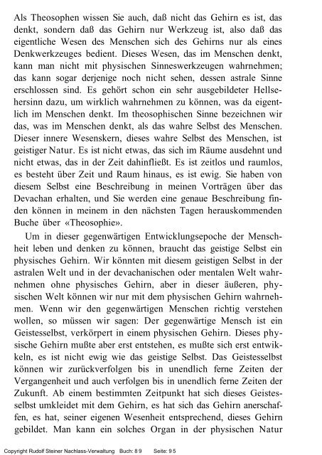 rudolf steiner gesamtausgabe vortrÃ¤ge - Freie Verwaltung des ...