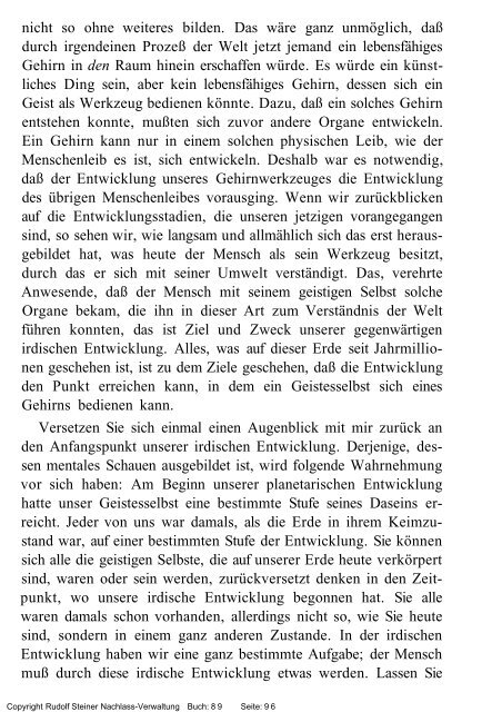 rudolf steiner gesamtausgabe vortrÃ¤ge - Freie Verwaltung des ...