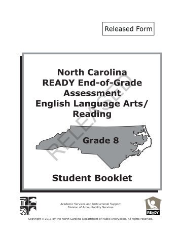 ELA/Reading Grade 8 - Public Schools of North Carolina