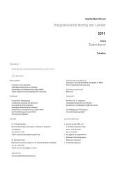 2. Integrationsmonitoringbericht der LÃ¤nder 2011 - Band 2: Daten
