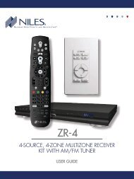 4-source, 4-zone multizone receiver kit with am/fm tuner - Niles Audio
