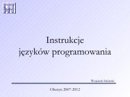 Instrukcje jÄzykÃ³w programowania