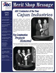 April 2013 Newsletter - ABC