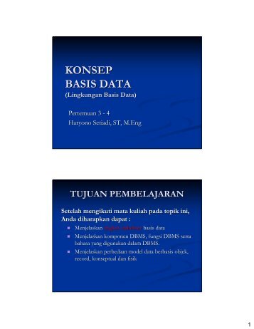 Pertemuan 3 â 4 Lingkungan Basis Data - Blog untuk staff dan ...