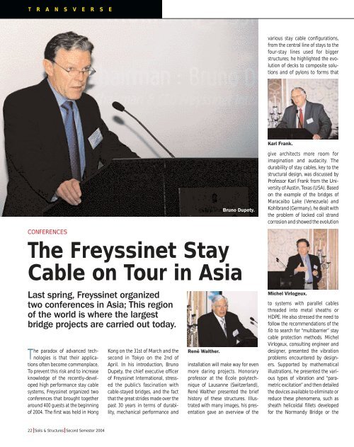 STAY CABLE : The System in Top Form NÂ°220 - Freyssinet