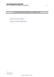 Guide administratif des EFT et OISP Ch. 2. Les obligations ... - Aleap