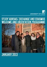 Study Abroad, Exchange and Erasmus Welcome Programme