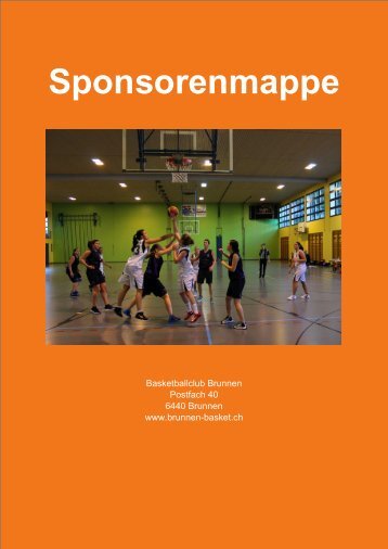Sponsorenmappe - Basketballclub Brunnen