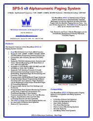 SPS-5 v9 Alphanumeric Paging System - Waveware Technologies