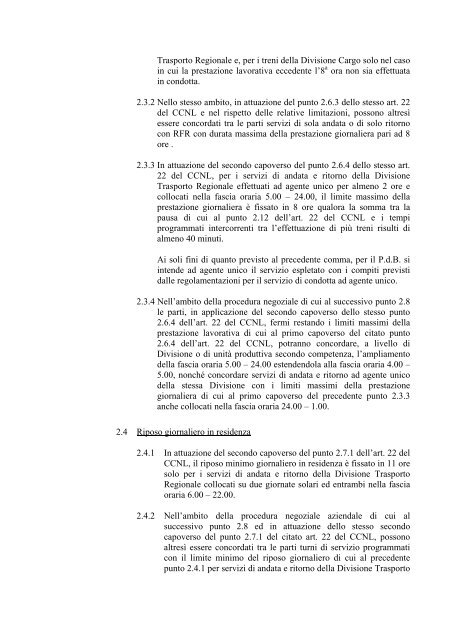 CONTRATTO AZIENDALE DI GRUPPO FS - Fit Cisl