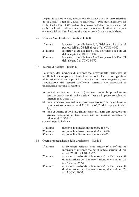 CONTRATTO AZIENDALE DI GRUPPO FS - Fit Cisl