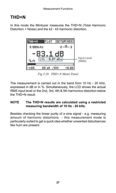 Minilyzer ML1 User Manual - NTi Audio