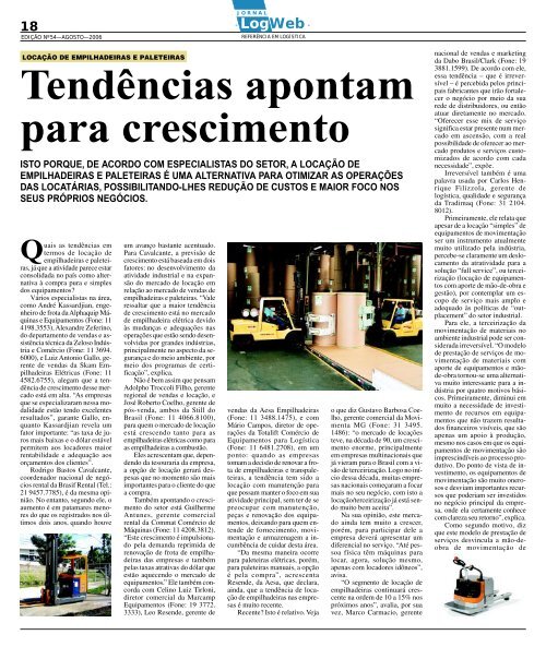 EdiÃ§Ã£o 54 download da revista completa - Logweb